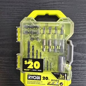 20-Piece Drill and Impact Drive Set - Black and Silver